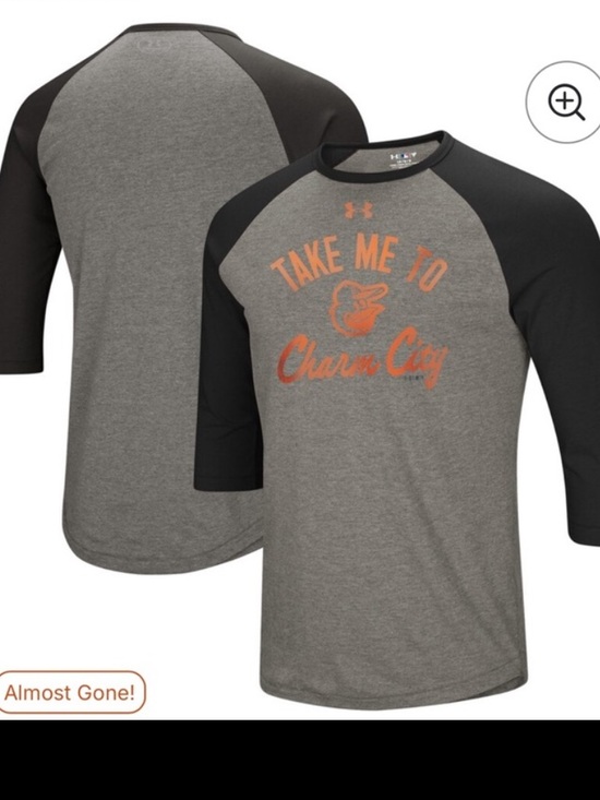 Under Armour Other - Under Armour Black and Gray Athletic Top Baltimore Orioles 4 XL